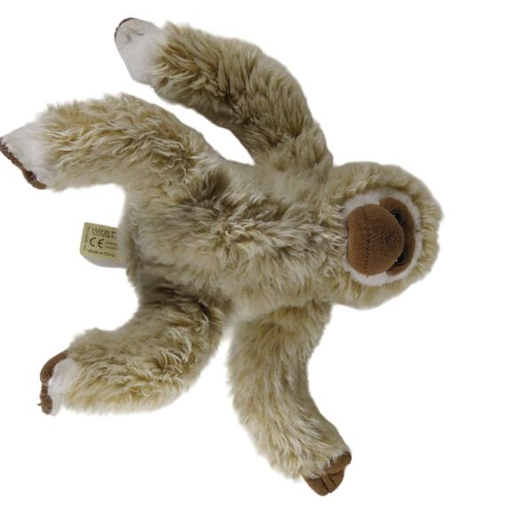 WWF Monkey Plush Toy Cream Brown Eco-Friendly Stuffed Animal 1986 Vintage - Picture 8 of 16